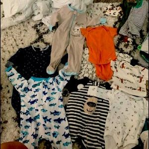 Lot of Gerber 0-3 months old baby clothes